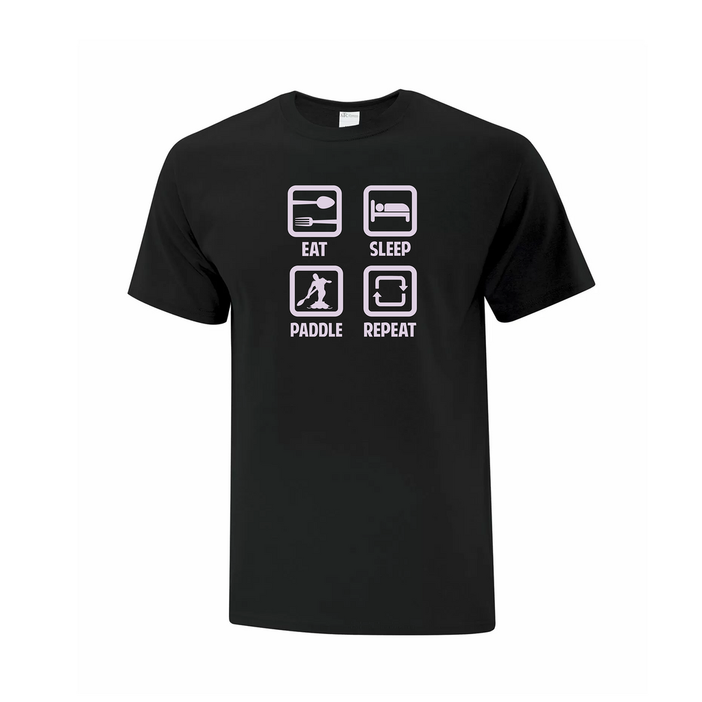 RIDEAU CANOE CLUB - Eat, Sleep, Paddle, Repeat Icon T-Shirt (Unisex & Youth)