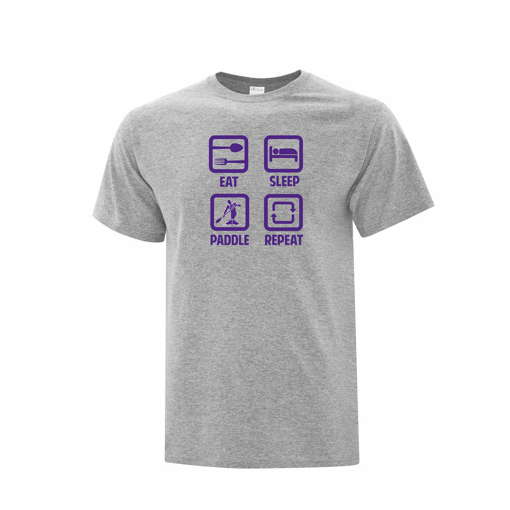 RIDEAU CANOE CLUB - Eat, Sleep, Paddle, Repeat Icon T-Shirt (Unisex & Youth)