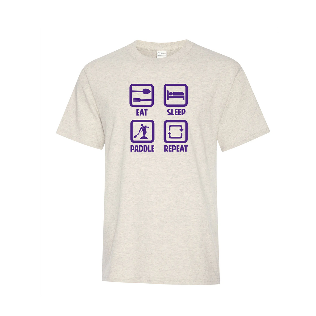 RIDEAU CANOE CLUB - Eat, Sleep, Paddle, Repeat Icon T-Shirt (Unisex & Youth)