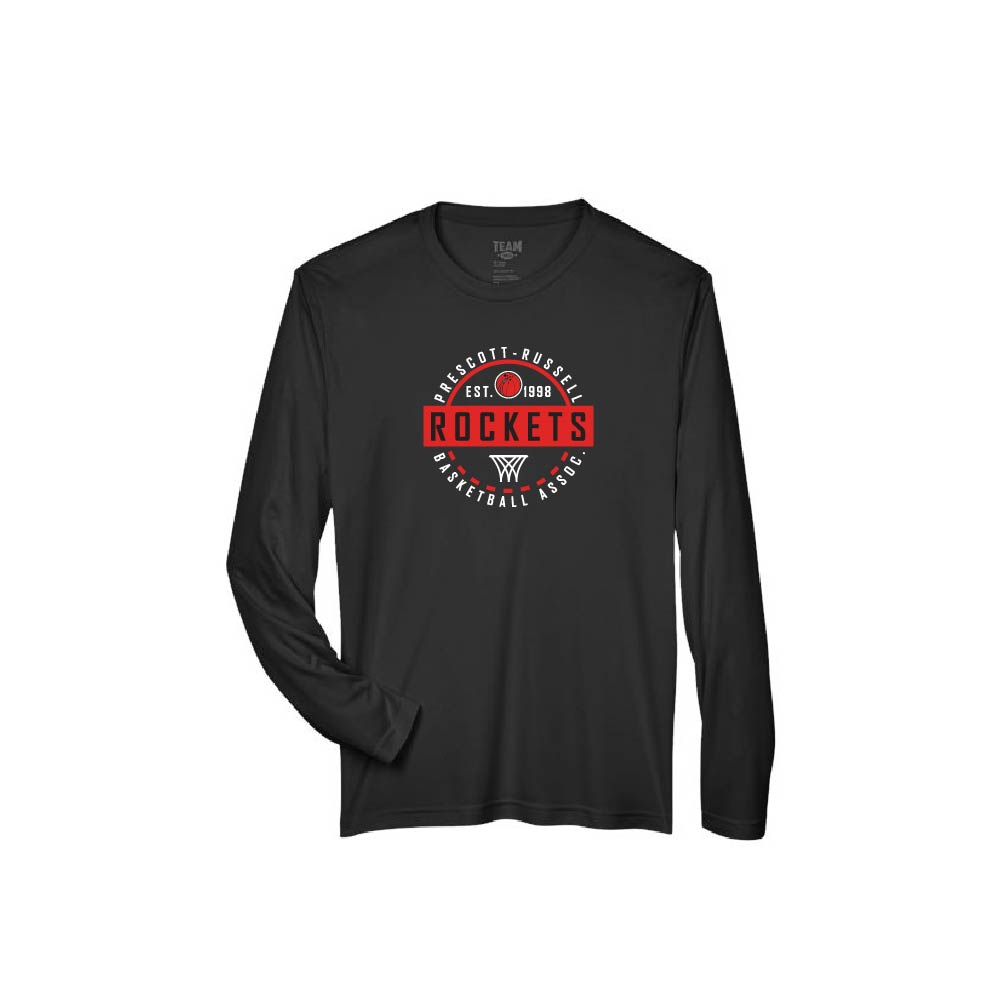 ROCKETS - Long Sleeve Performance Tee (Midcourt)