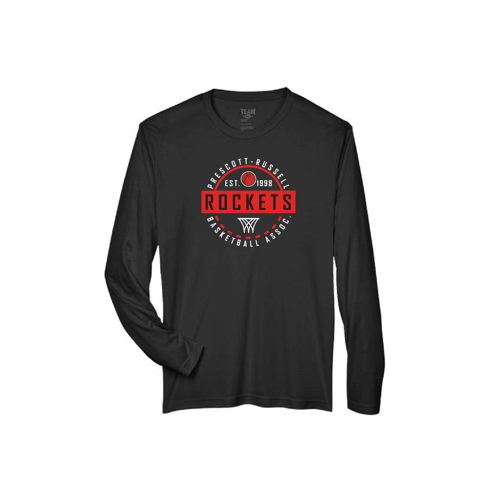ROCKETS - Long Sleeve Performance Tee (Midcourt)