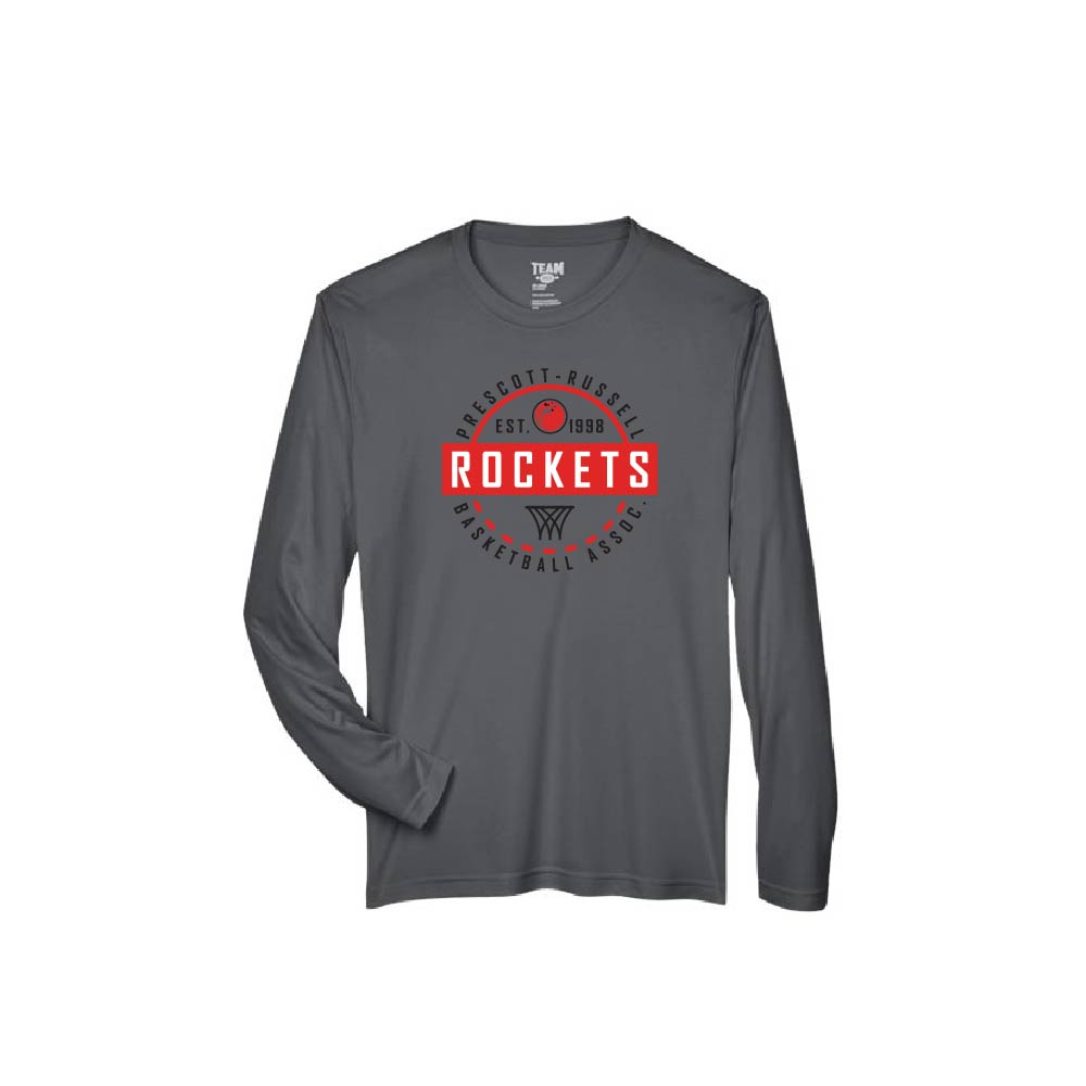 ROCKETS - Long Sleeve Performance Tee (Midcourt)