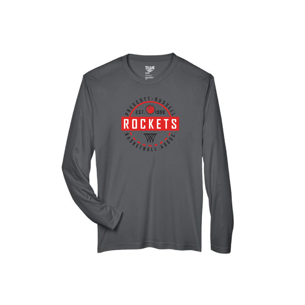ROCKETS - Long Sleeve Performance Tee (Midcourt)