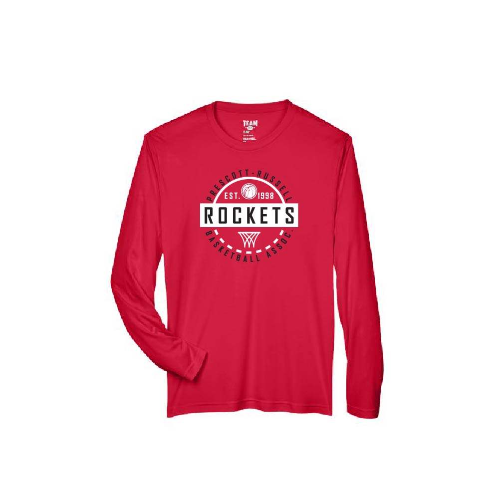 ROCKETS - Long Sleeve Performance Tee (Midcourt)