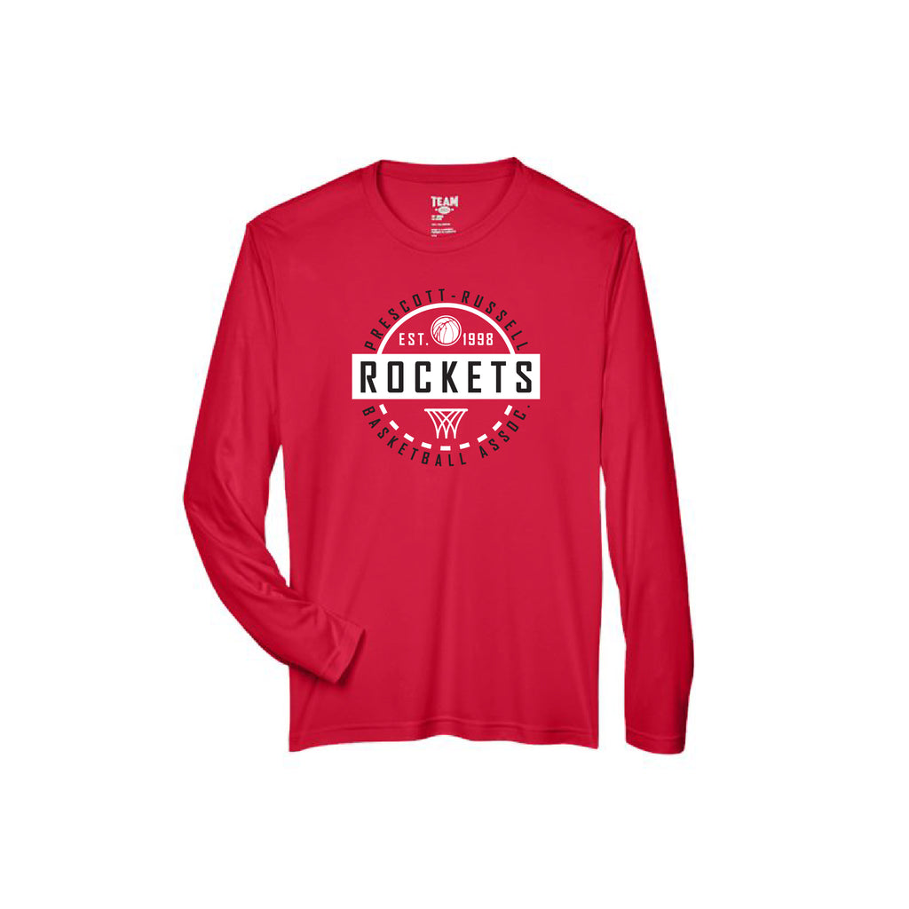 ROCKETS - Long Sleeve Performance Tee (Midcourt)