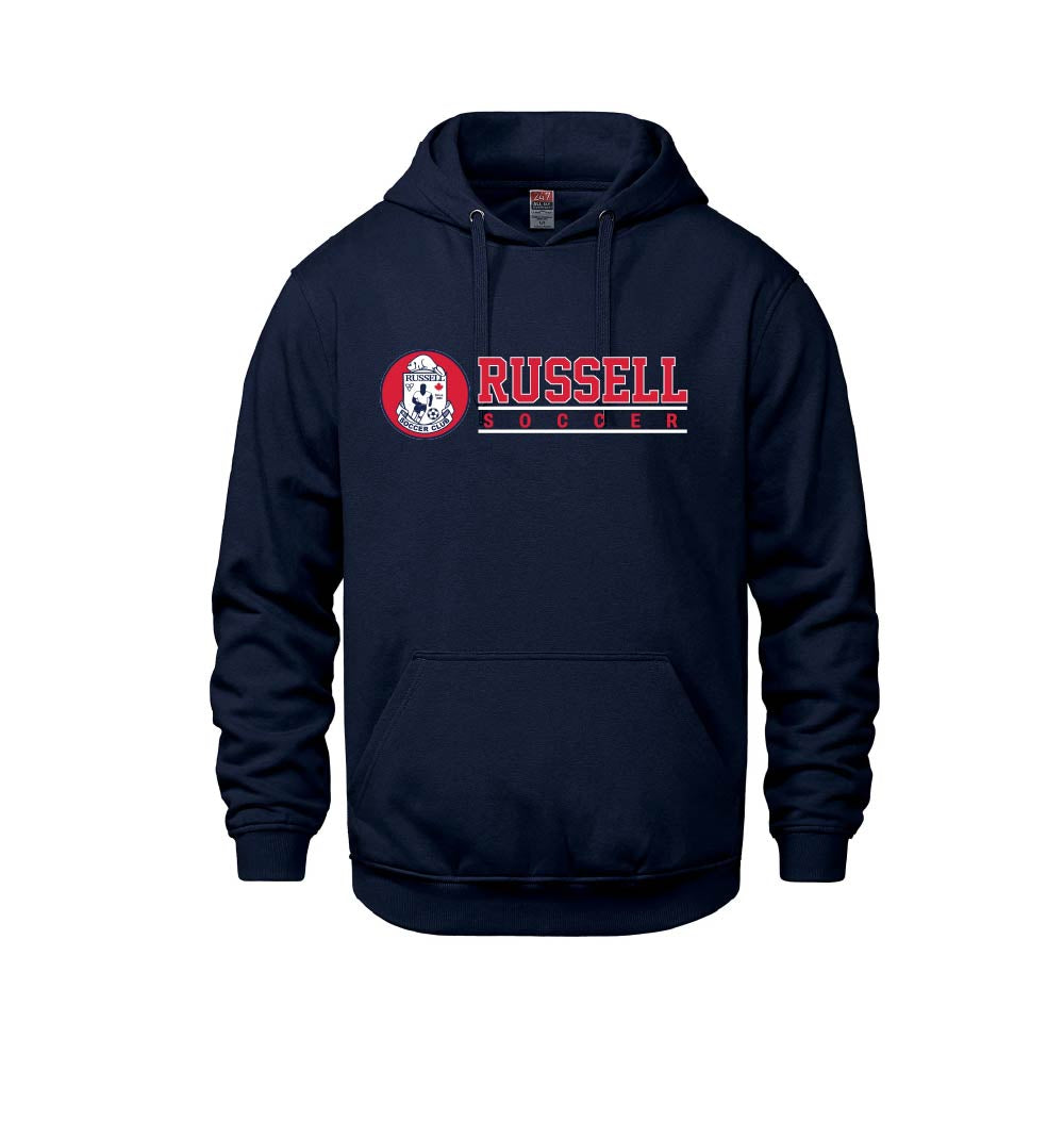 RUSSELL SOCCER CLUB - Cotton Hoodie (Pitch Line)