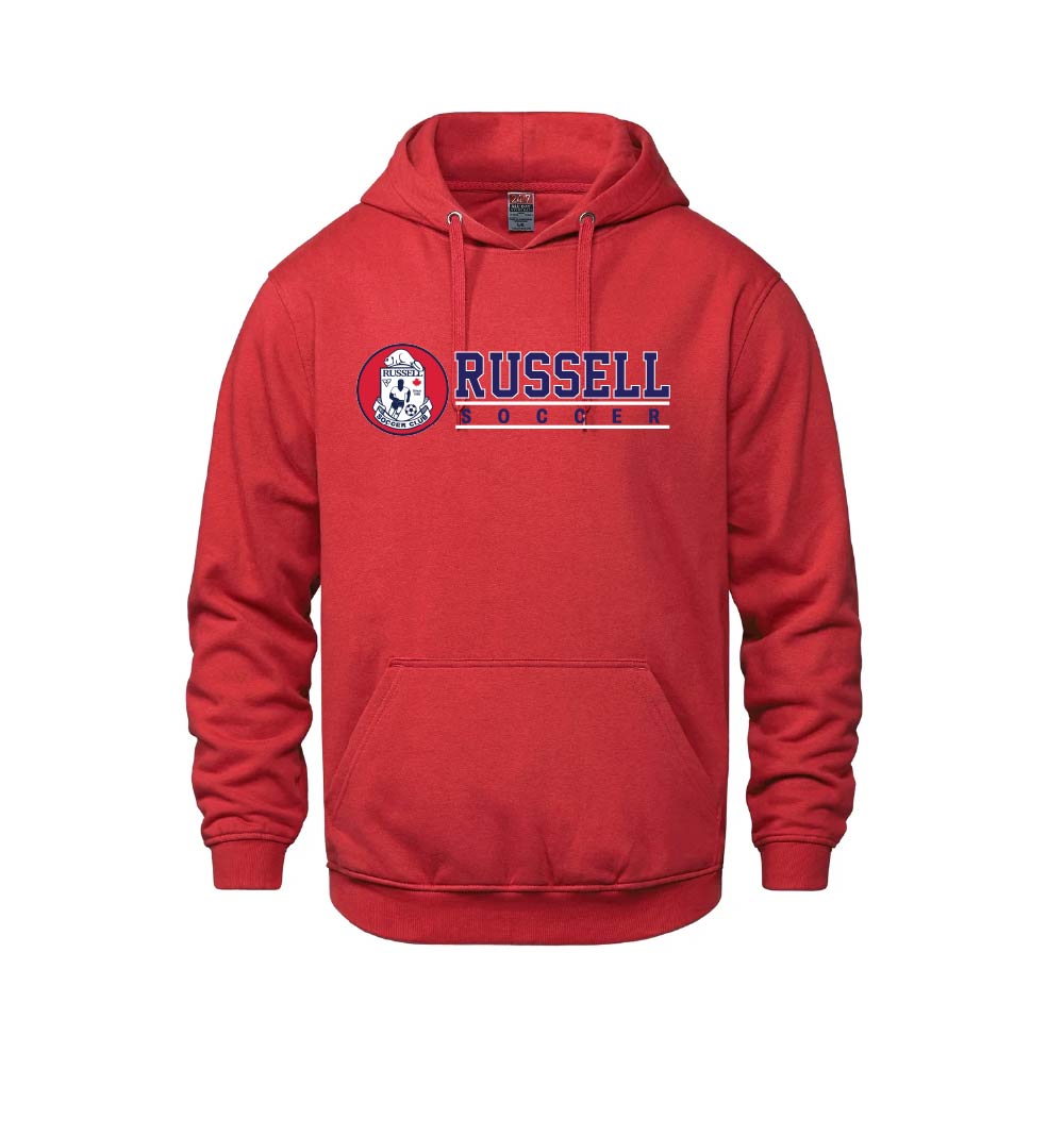 RUSSELL SOCCER CLUB - Cotton Hoodie (Pitch Line)