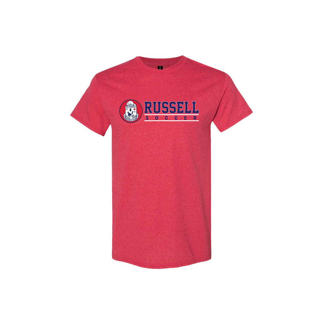 RUSSELL SOCCER CLUB - Cotton Tee (Pitch Line)
