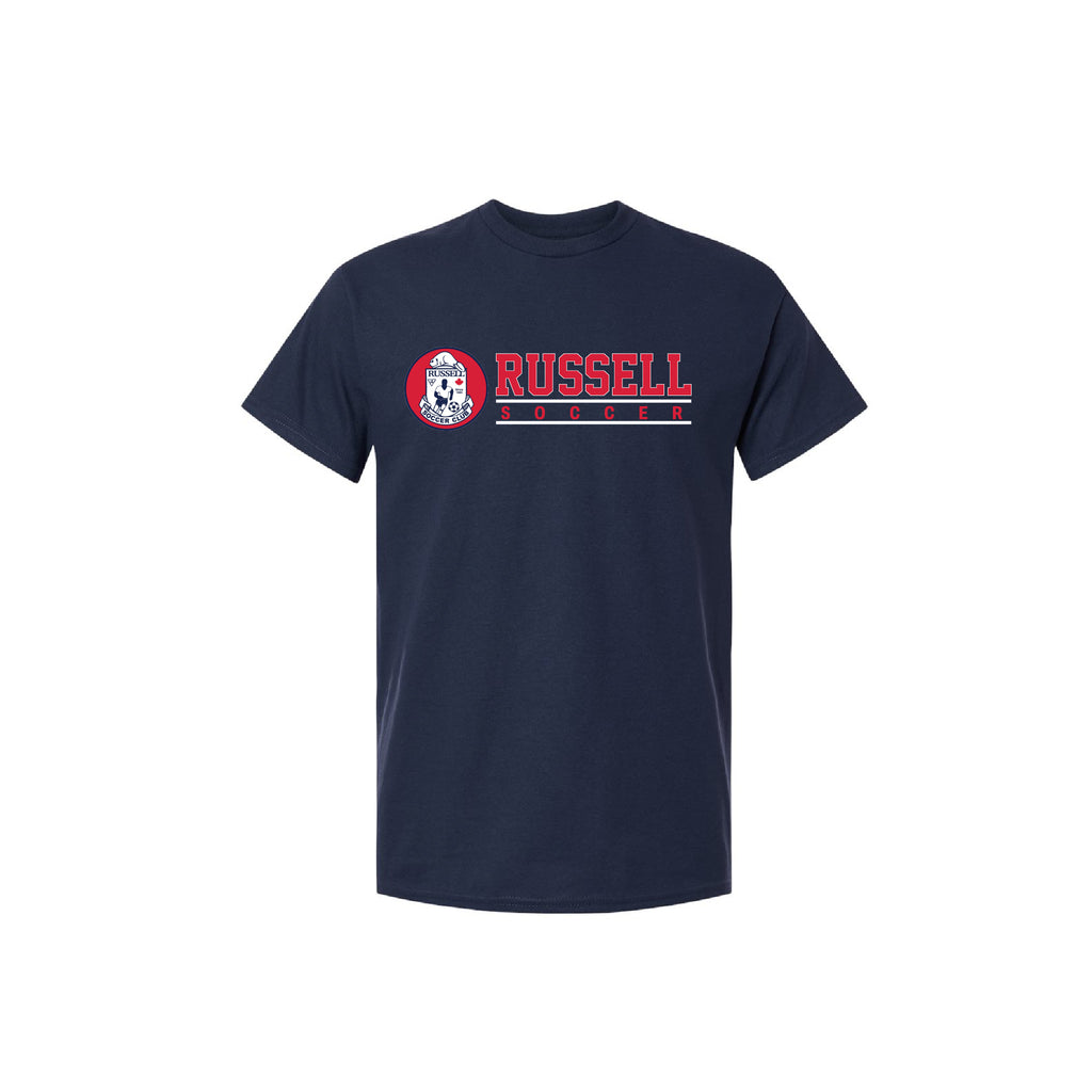 RUSSELL SOCCER CLUB - Cotton Tee (Pitch Line)