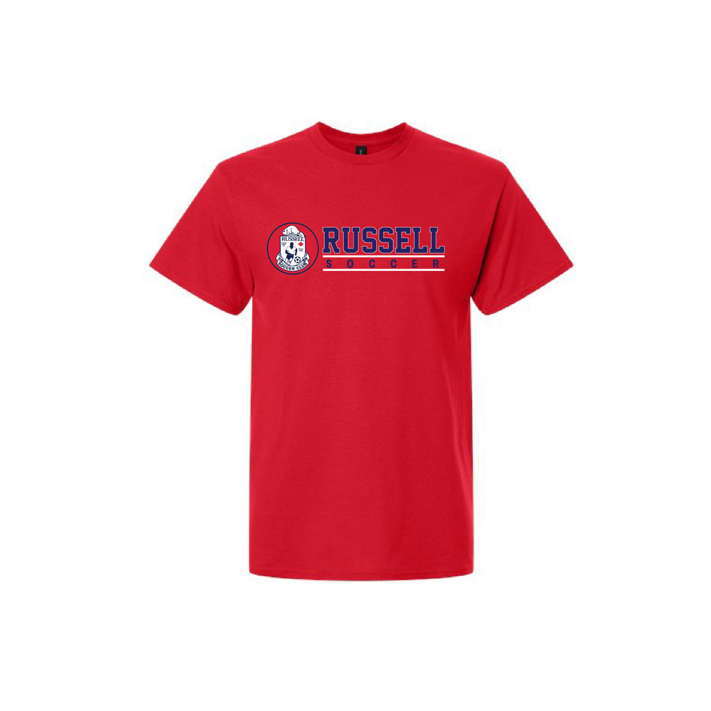 RUSSELL SOCCER CLUB - Cotton Tee (Pitch Line)