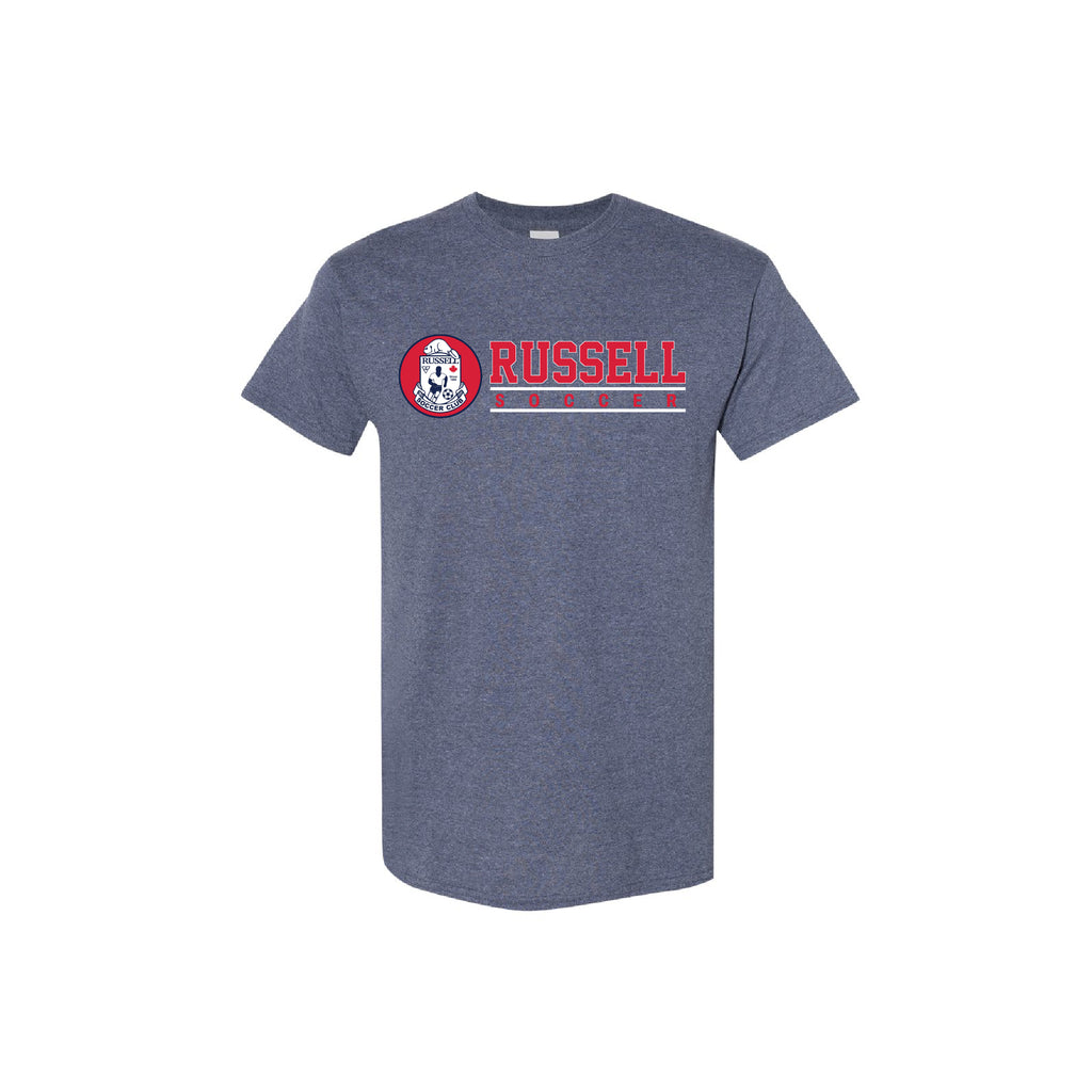 RUSSELL SOCCER CLUB - Cotton Tee (Pitch Line)