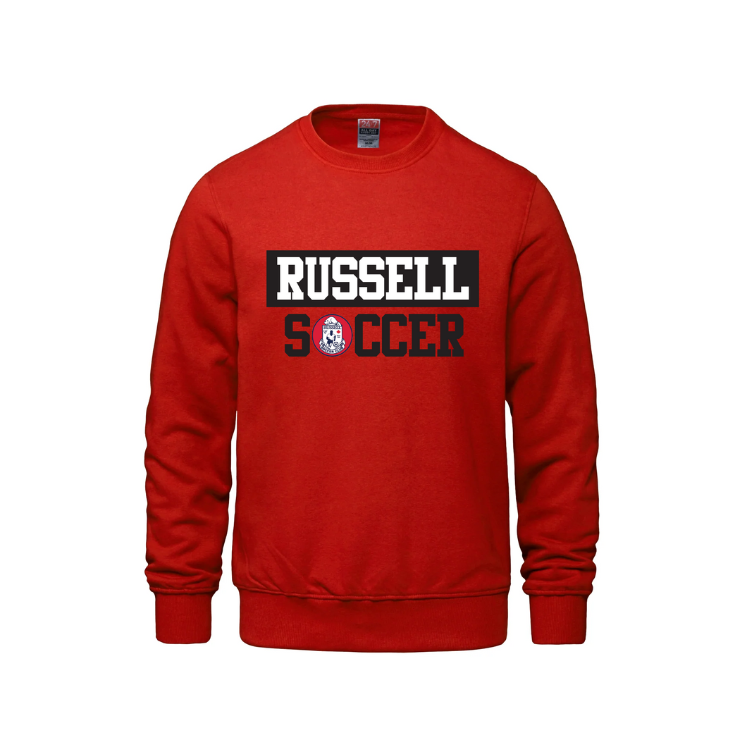RUSSELL SOCCER CLUB - Crewneck (Large Logo)