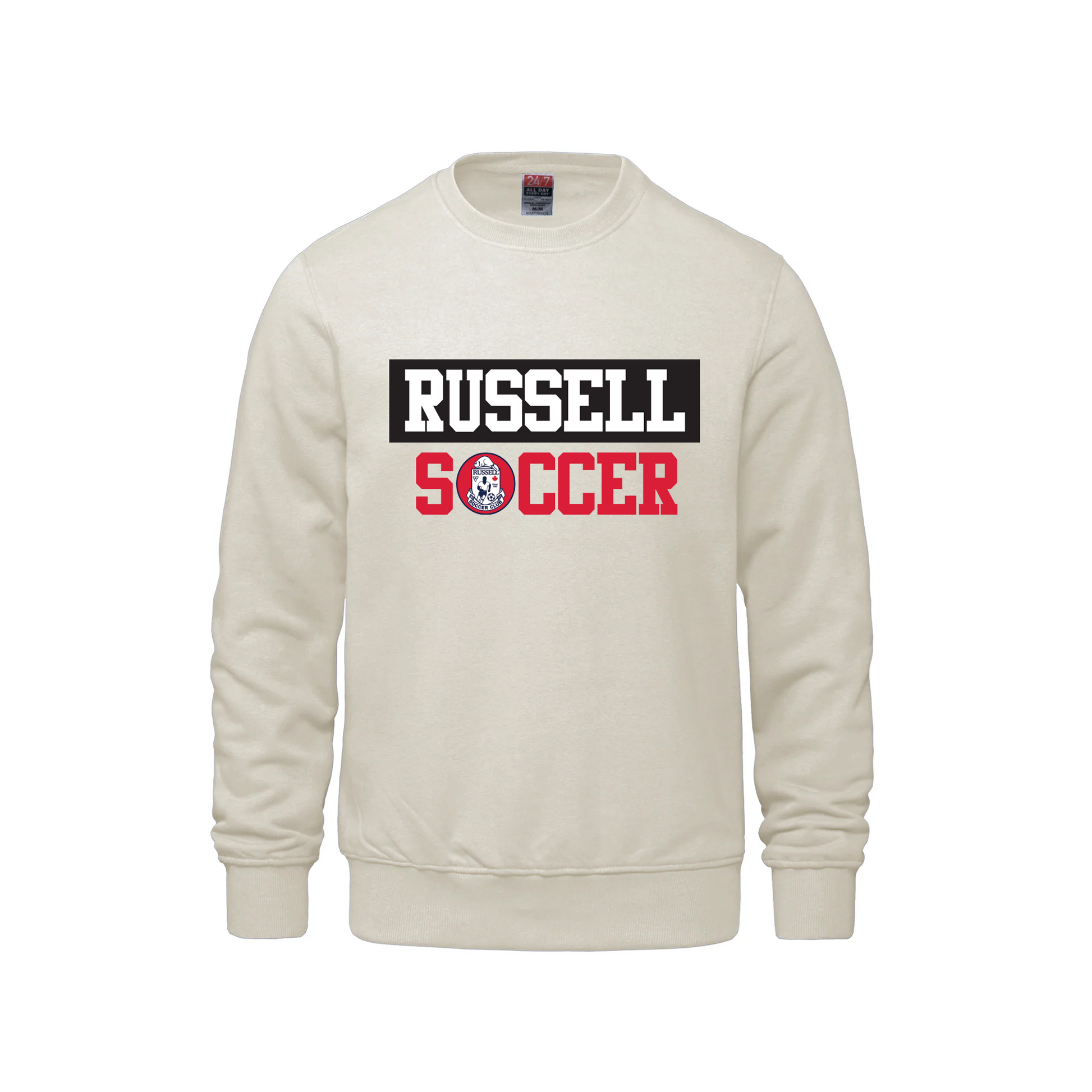 RUSSELL SOCCER CLUB - Crewneck (Large Logo)