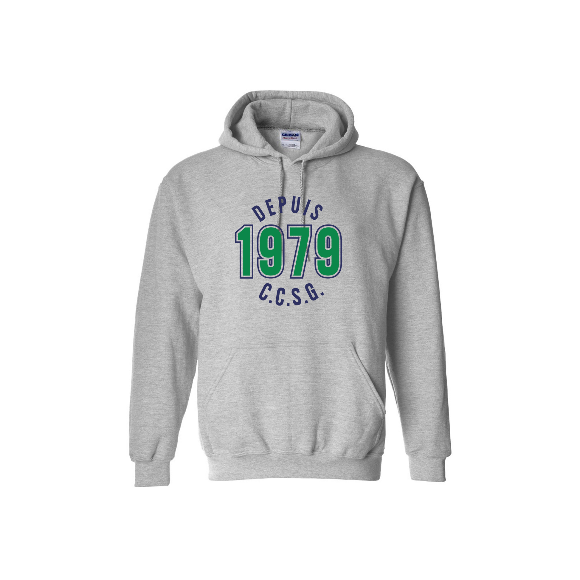 SAMUEL GENEST - Depuis 1979 Cotton Hoodie with Pocket