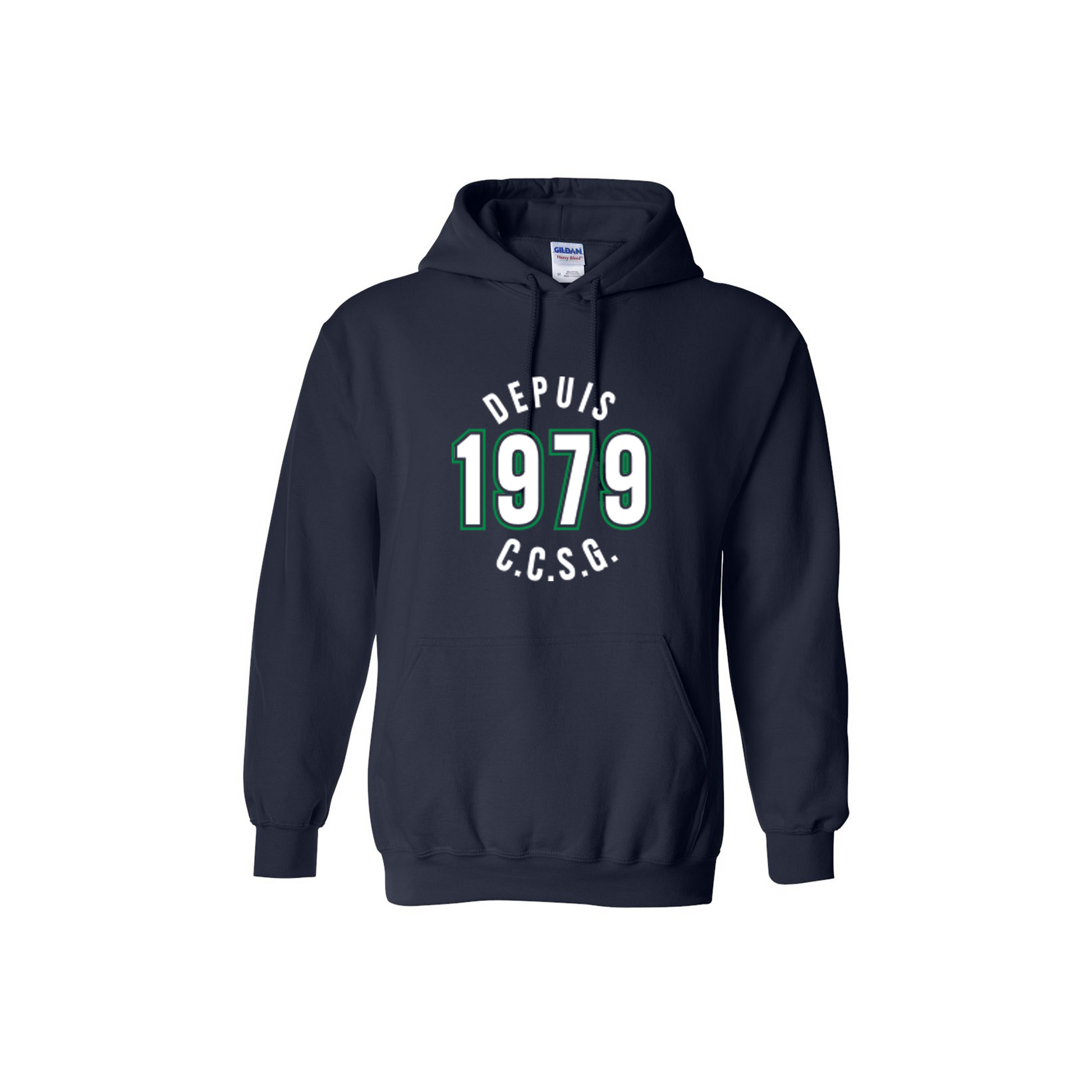 SAMUEL GENEST - Depuis 1979 Cotton Hoodie with Pocket
