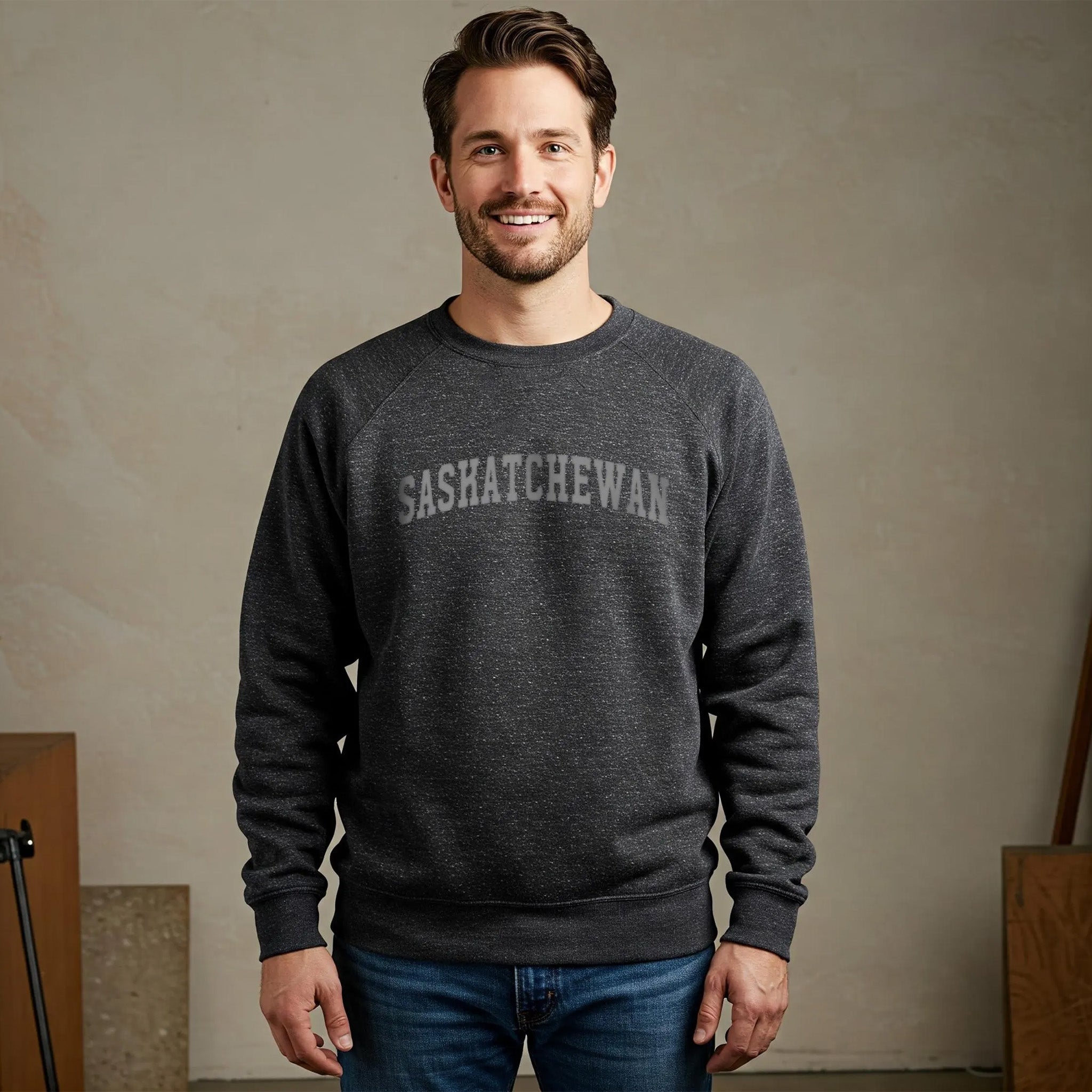 SASKATCHEWAN - Crewneck - charcoal