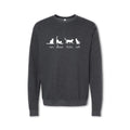 UN DEUX TROIS CAT Sweatshirt - Cat Lover Crewneck & Hoodie - grey