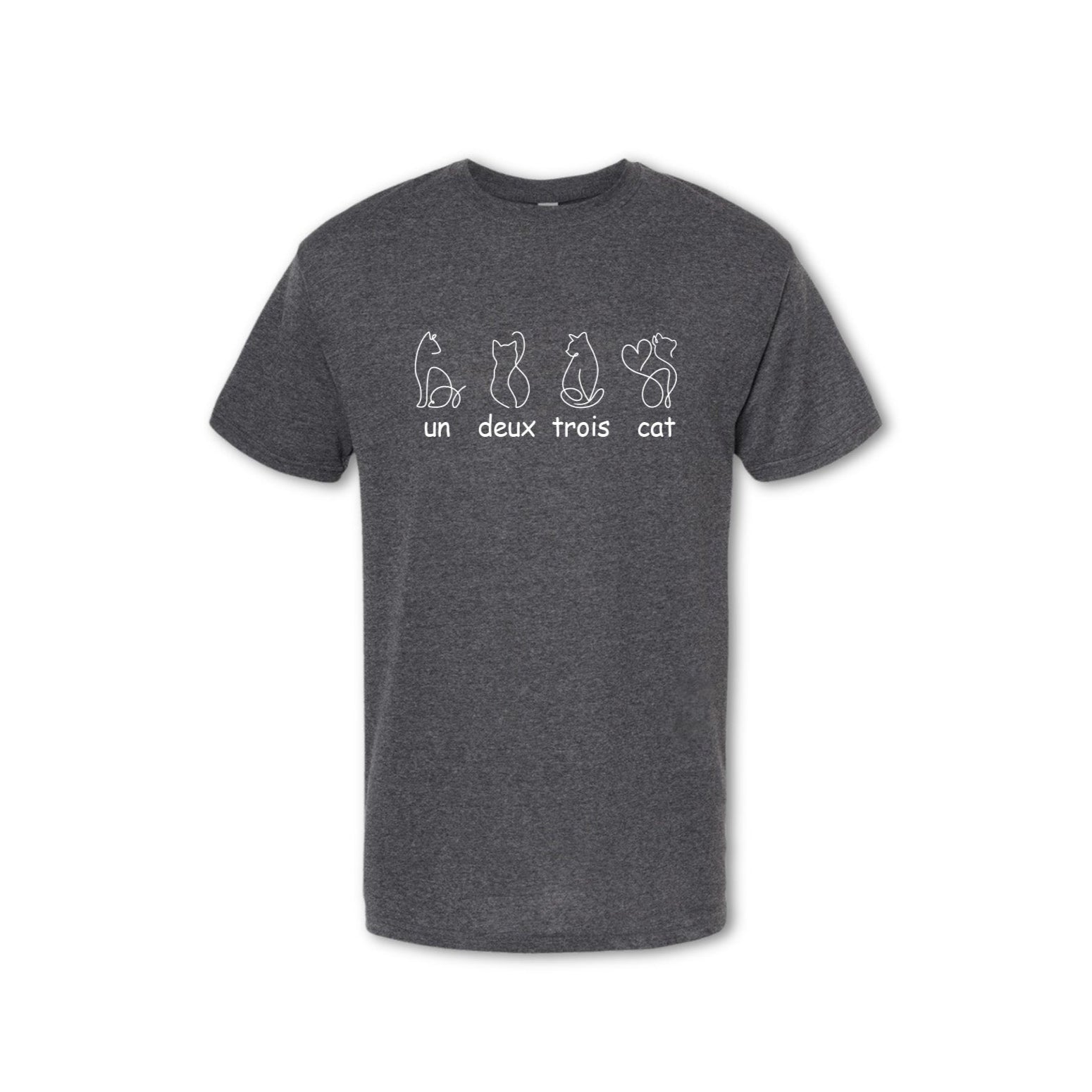 UN DEUX TROIS CAT T-Shirt - Cat Lover Tee (Women's & Men's)