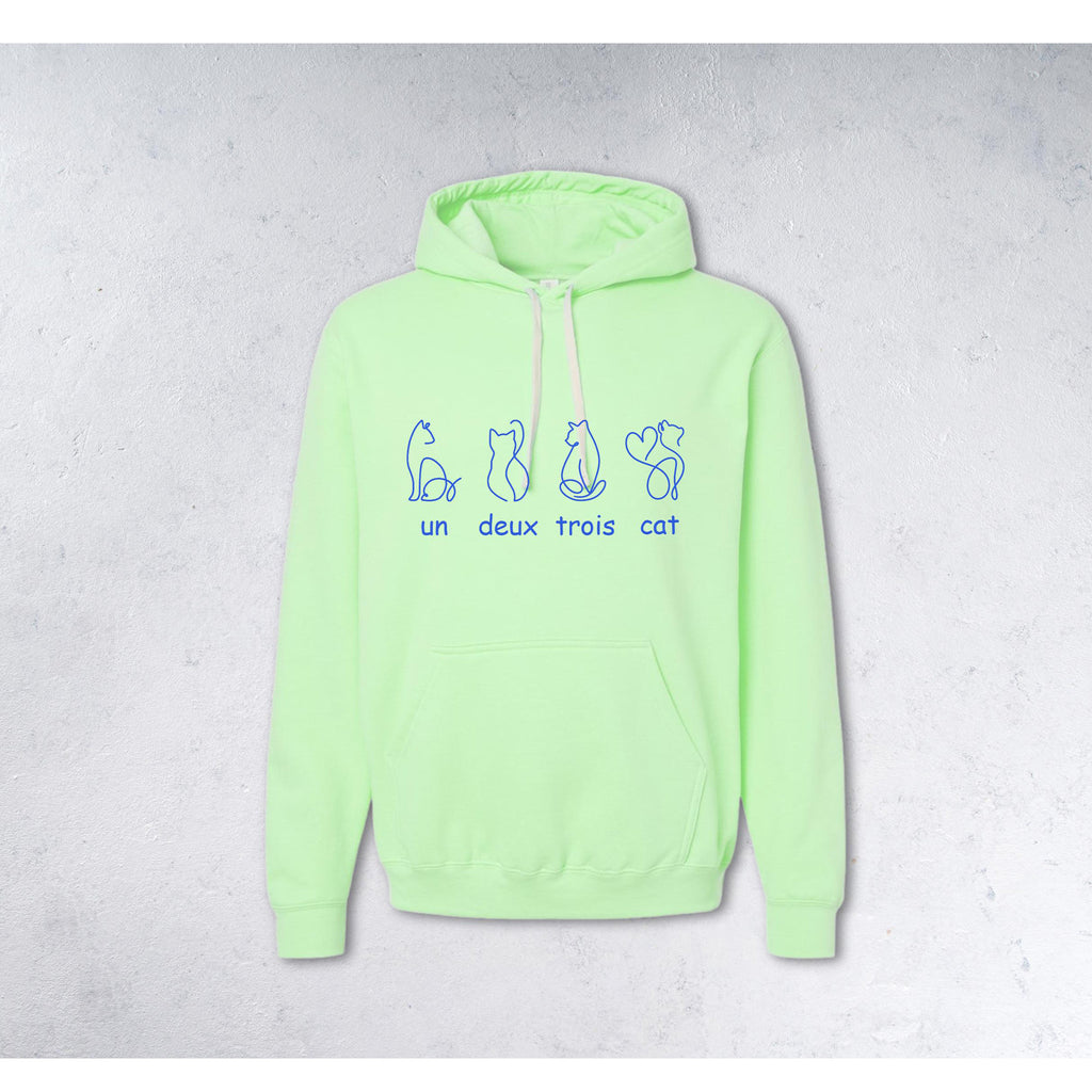UN DEUX TROIS CHAT Sweatshirt - Cat Lover Crewneck & Hoodie - green