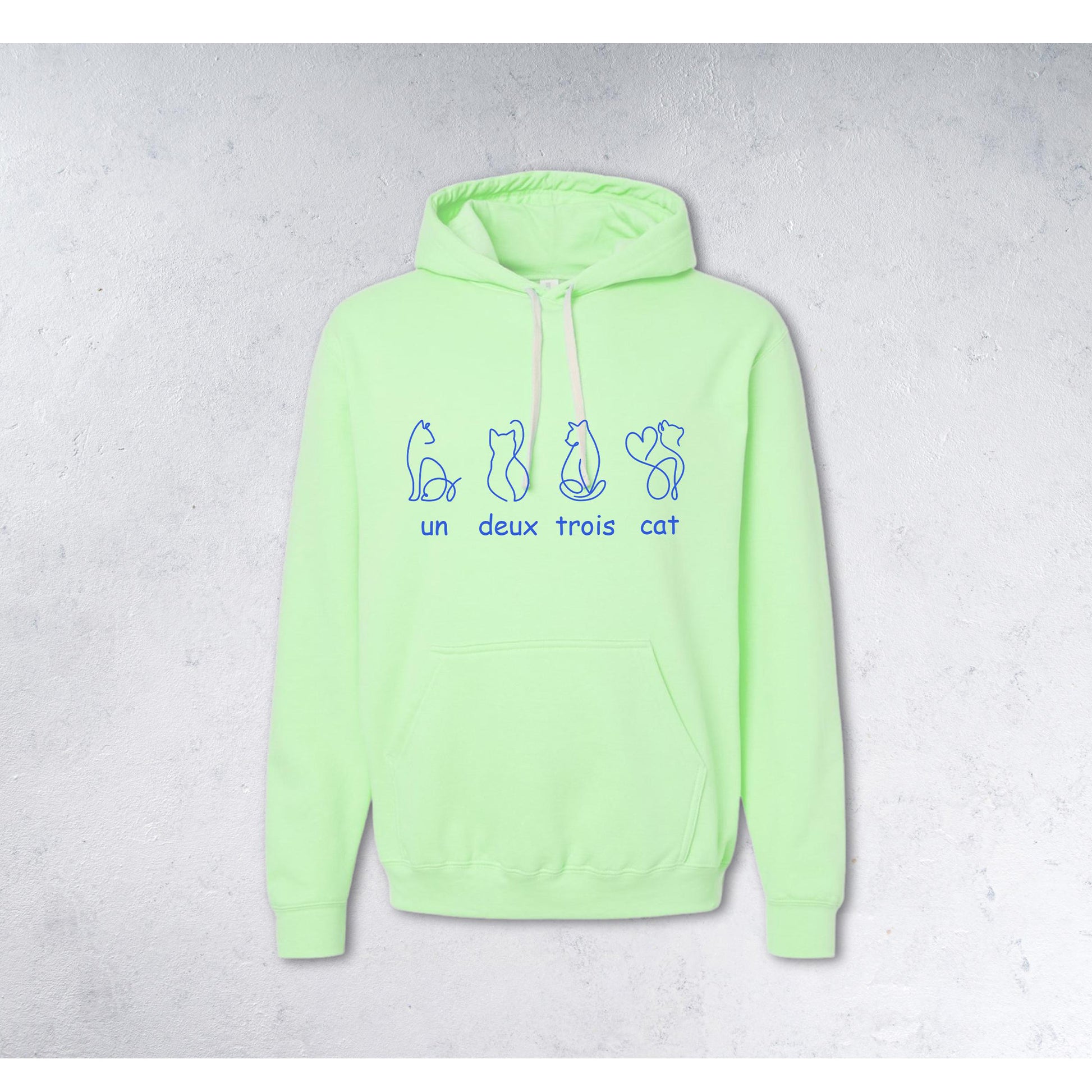 UN DEUX TROIS CHAT Sweatshirt - Cat Lover Crewneck & Hoodie - green