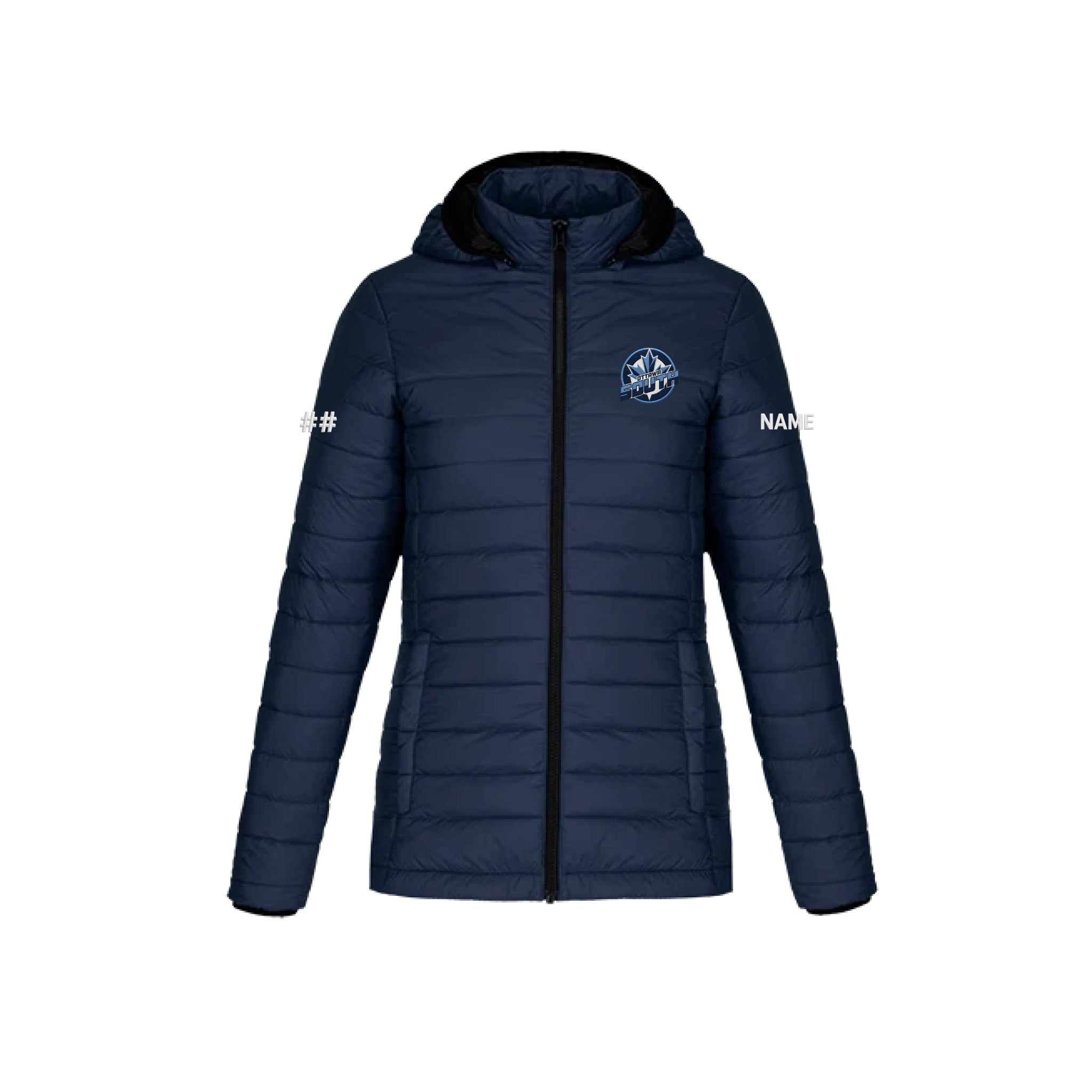 Ottawa South - Puffy Jacket w/ Detachable Hood (Ladies)