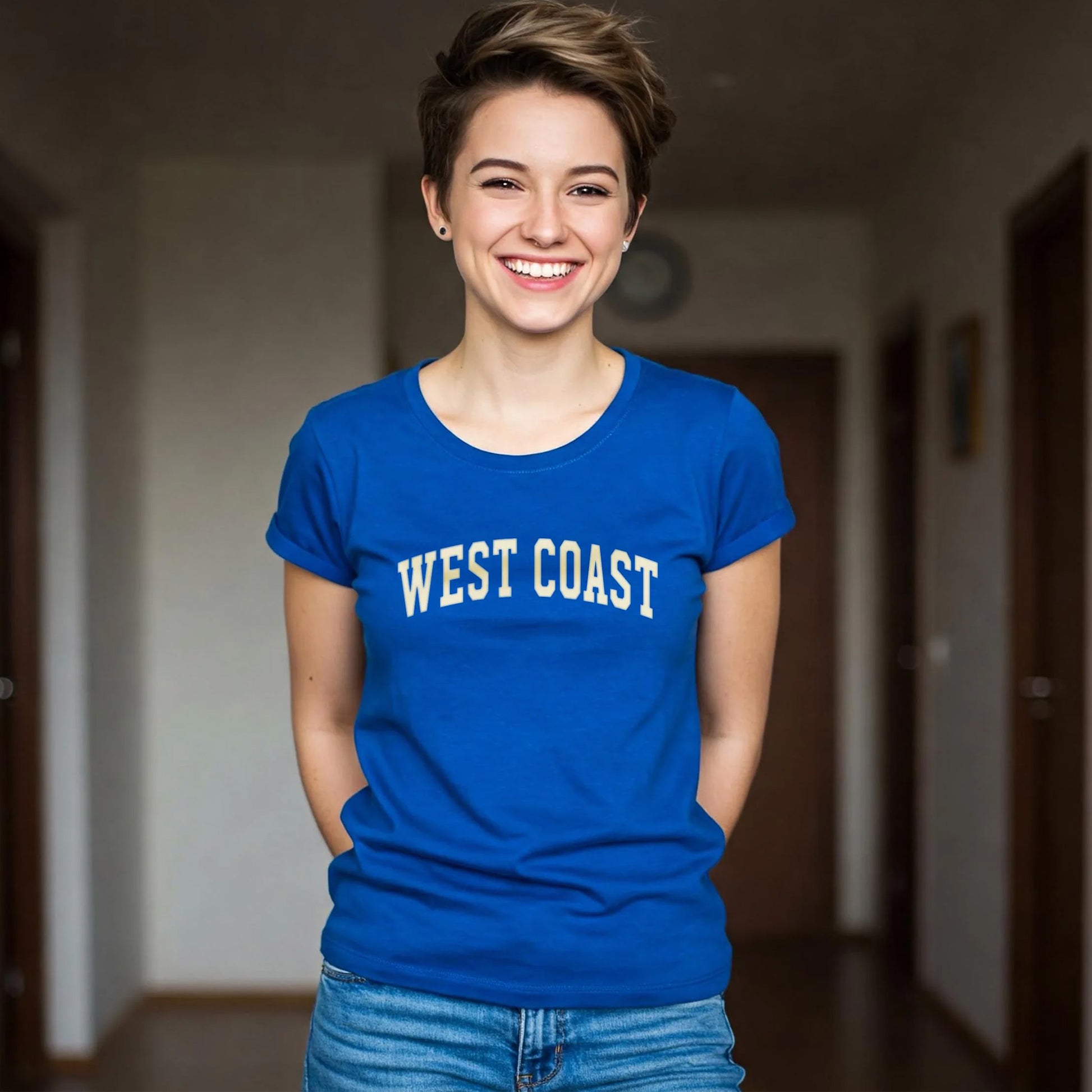 WEST COAST - T-shirt (Women's & Men's)  blue