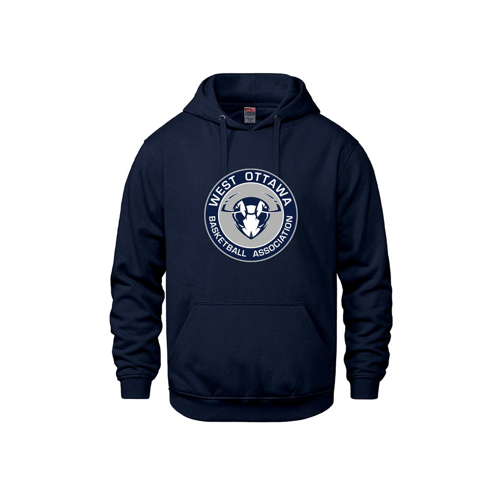WEST OTTAWA BASKETBALL - Heavyweight Cotton Hoodie