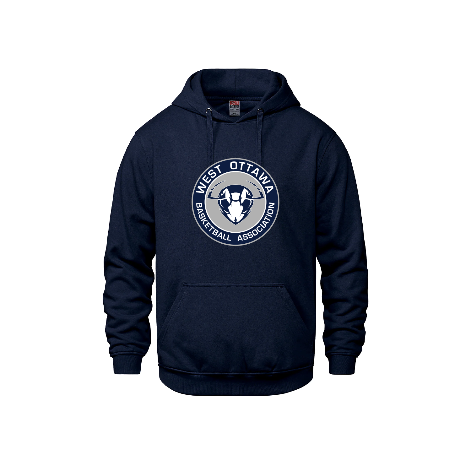 WEST OTTAWA BASKETBALL - Heavyweight Cotton Hoodie
