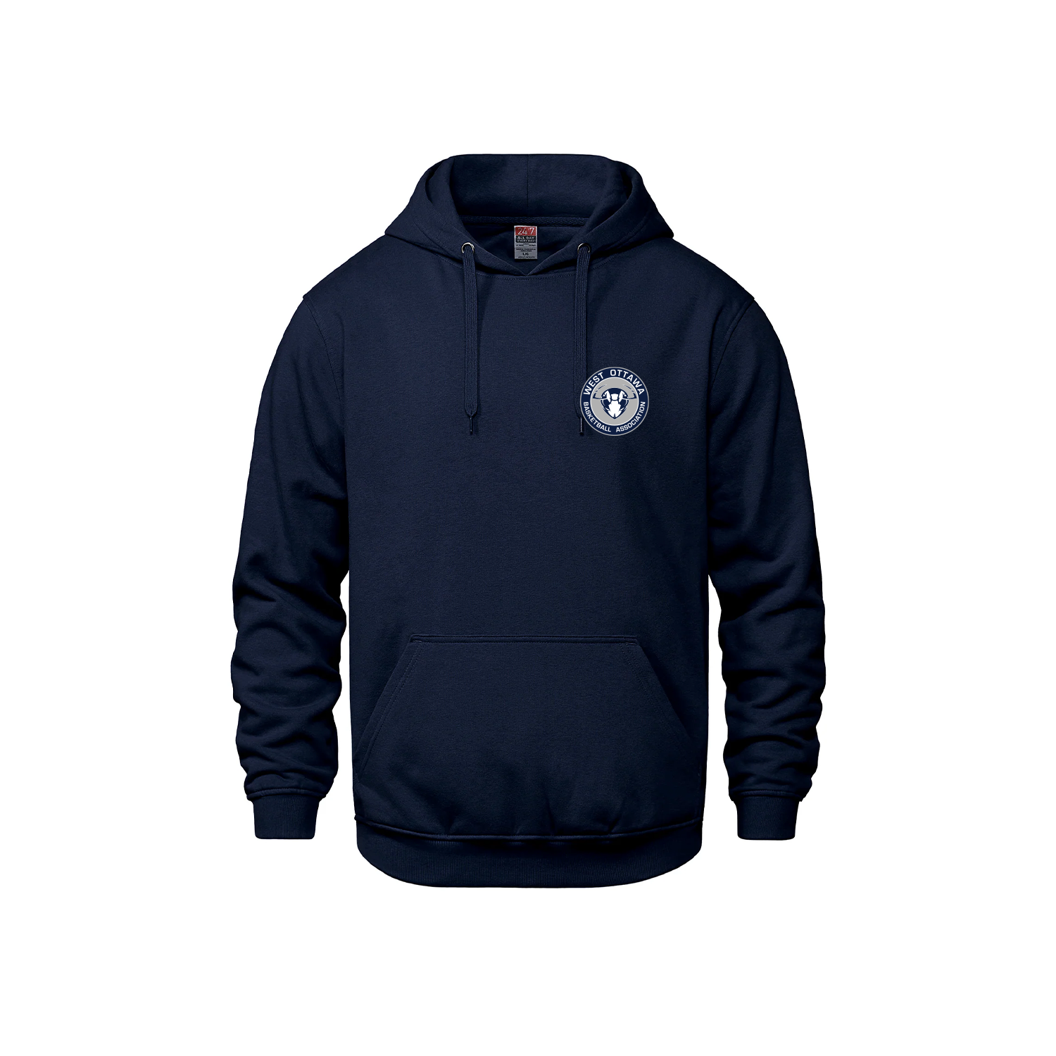 WEST OTTAWA BASKETBALL - Heavyweight Cotton Hoodie