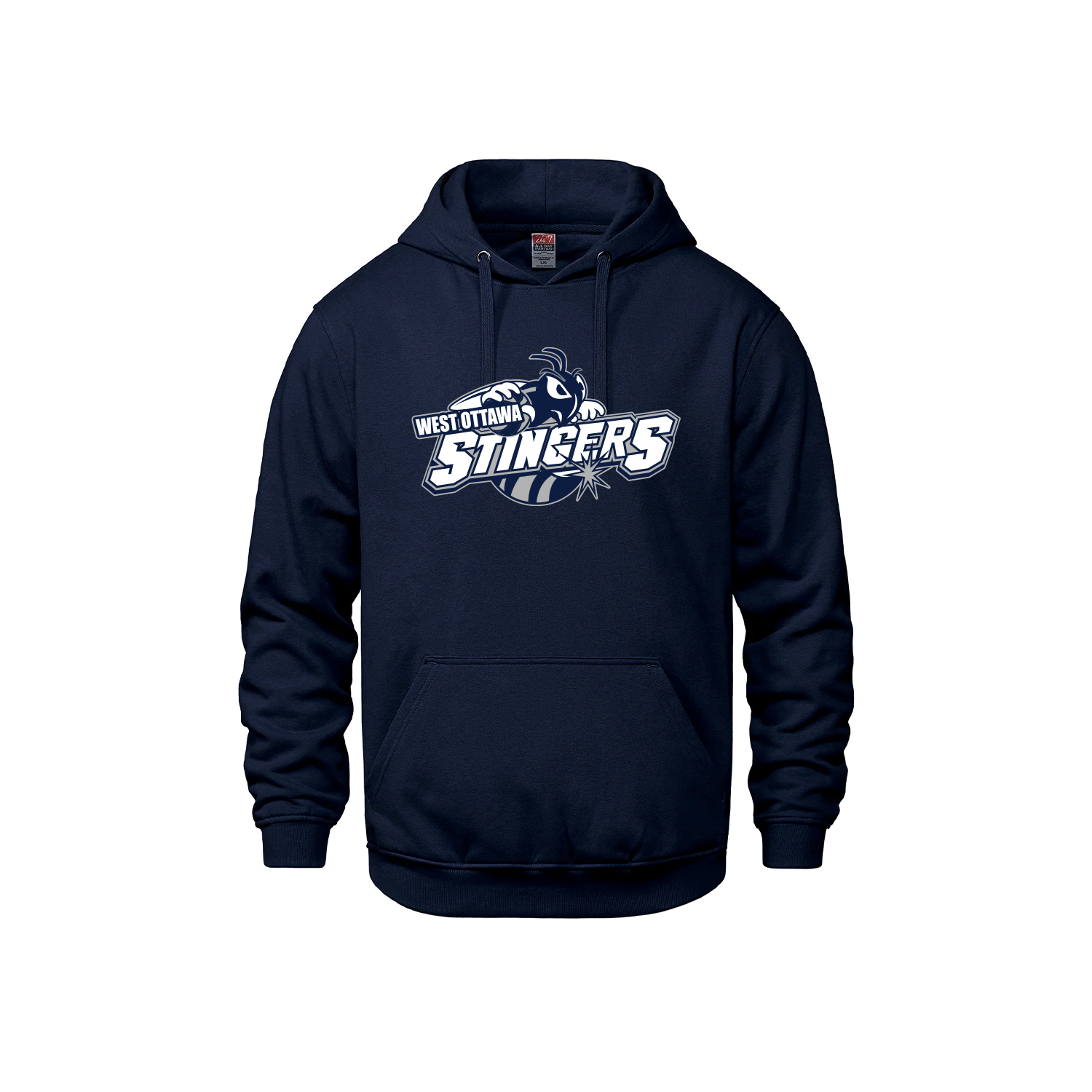 WEST OTTAWA STINGERS - Heavyweight Cotton Hoodie