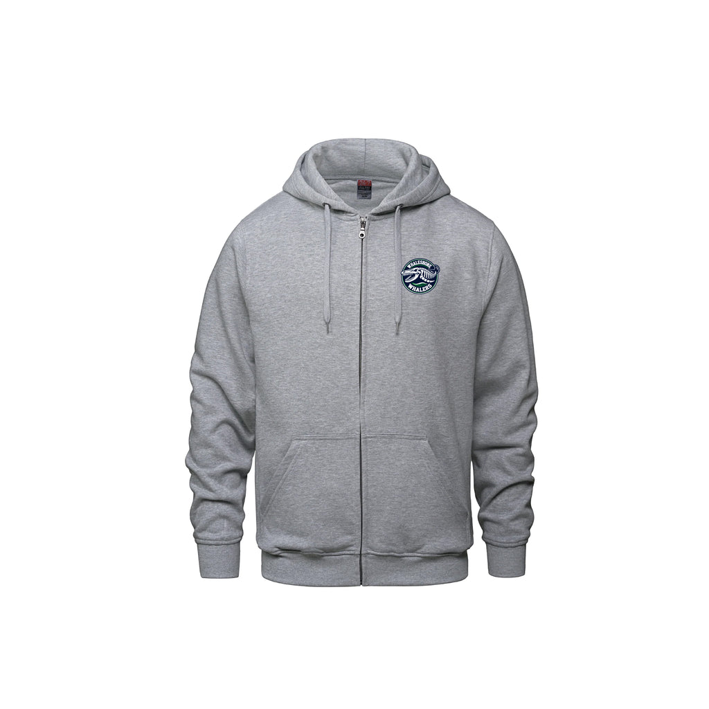 WHALESBONE WHALERS - Embroidered Full Zip Hoodie