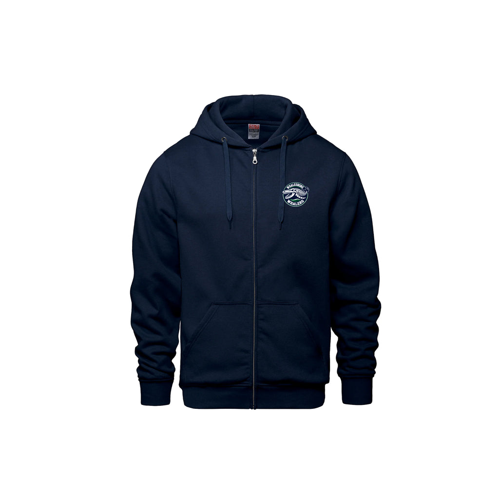 WHALESBONE WHALERS - Embroidered Full Zip Hoodie