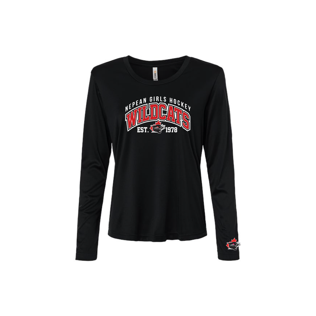 WILDCATS - Long Sleeve Performance Tee (Locker Room)
