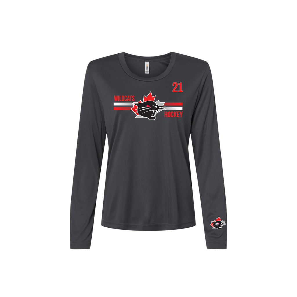WILDCATS - Long Sleeve Performance Tee (Breakaway)