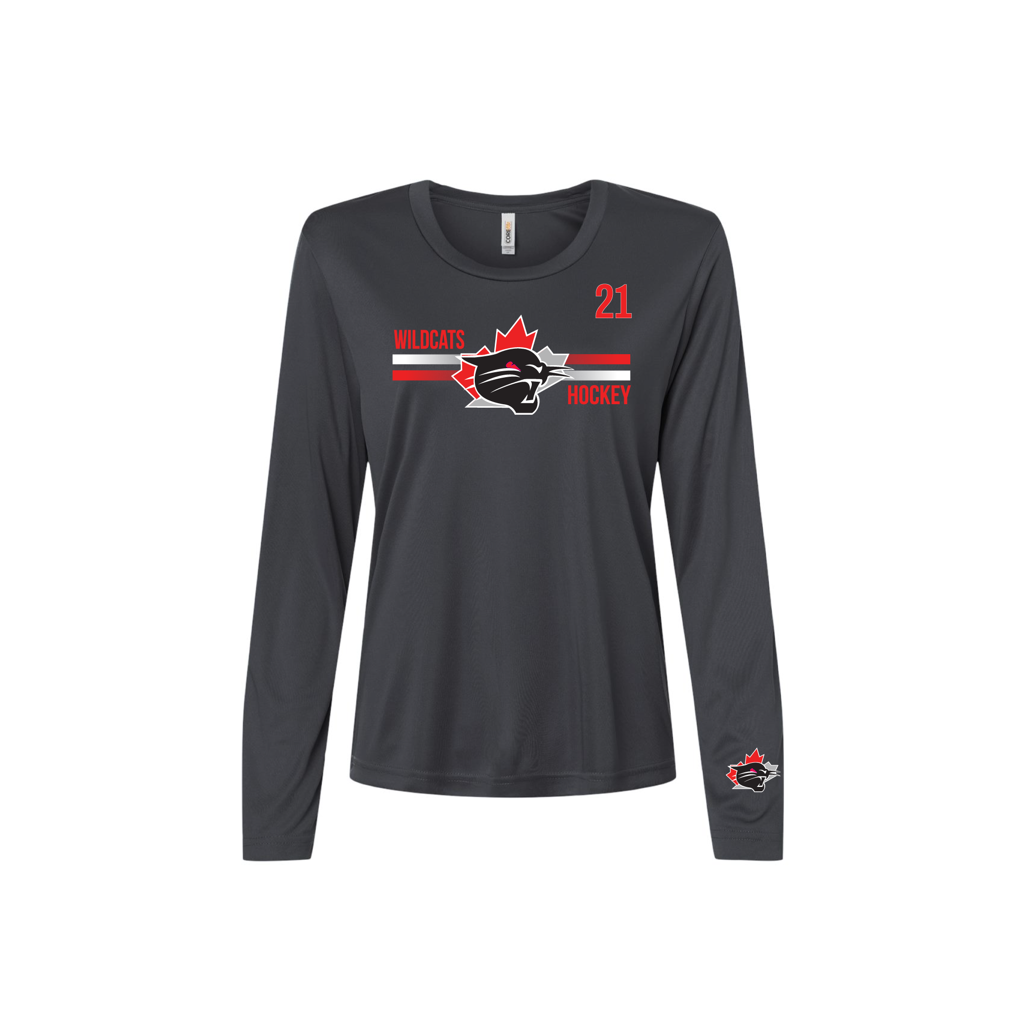 WILDCATS - Long Sleeve Performance Tee (Breakaway)
