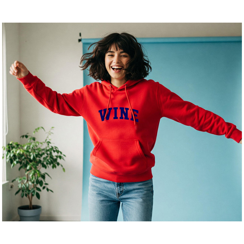 WINE - Hoodie - red
