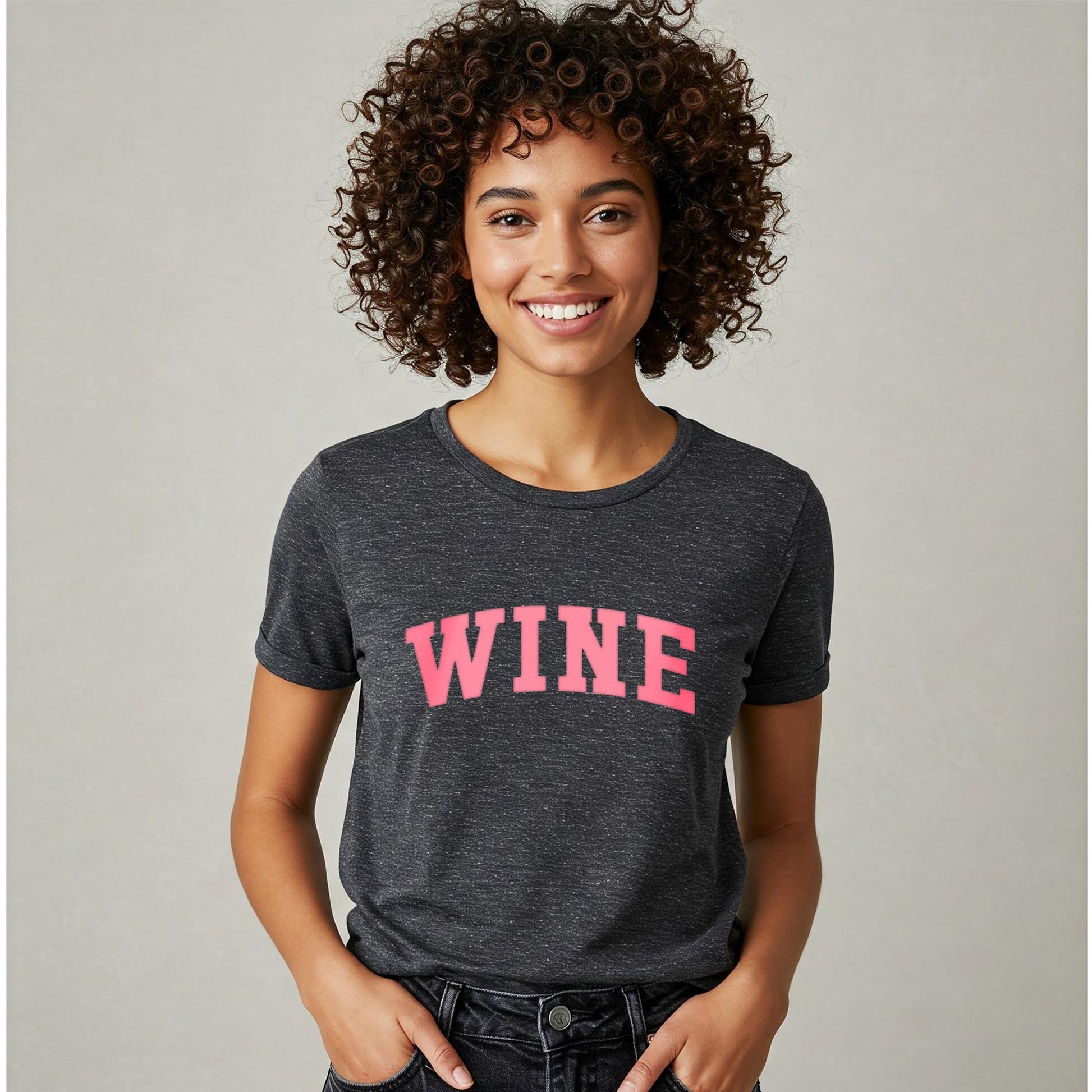WINE - T-shirt (Women's) - grey