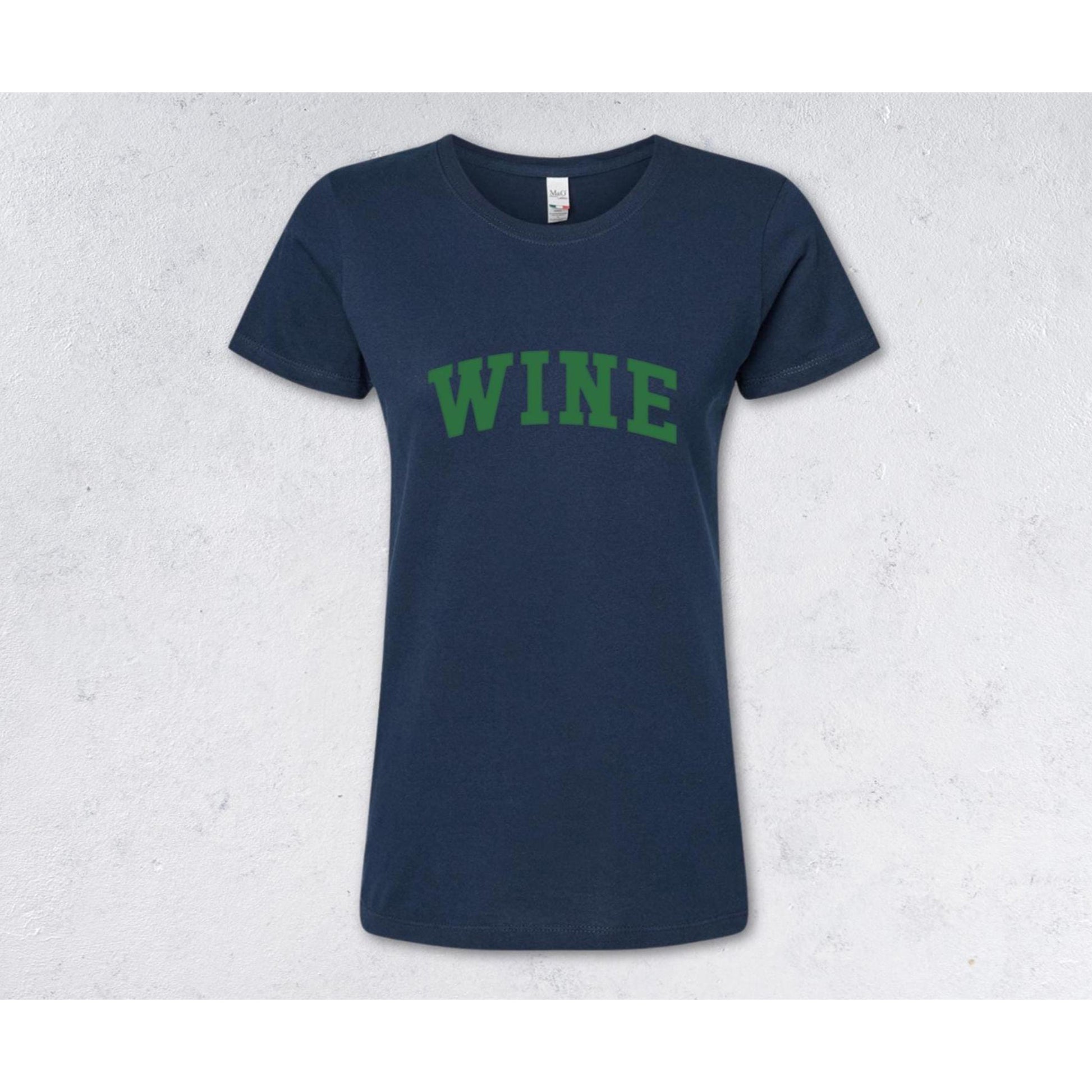 WINE - T-shirt (Women's) - navy
