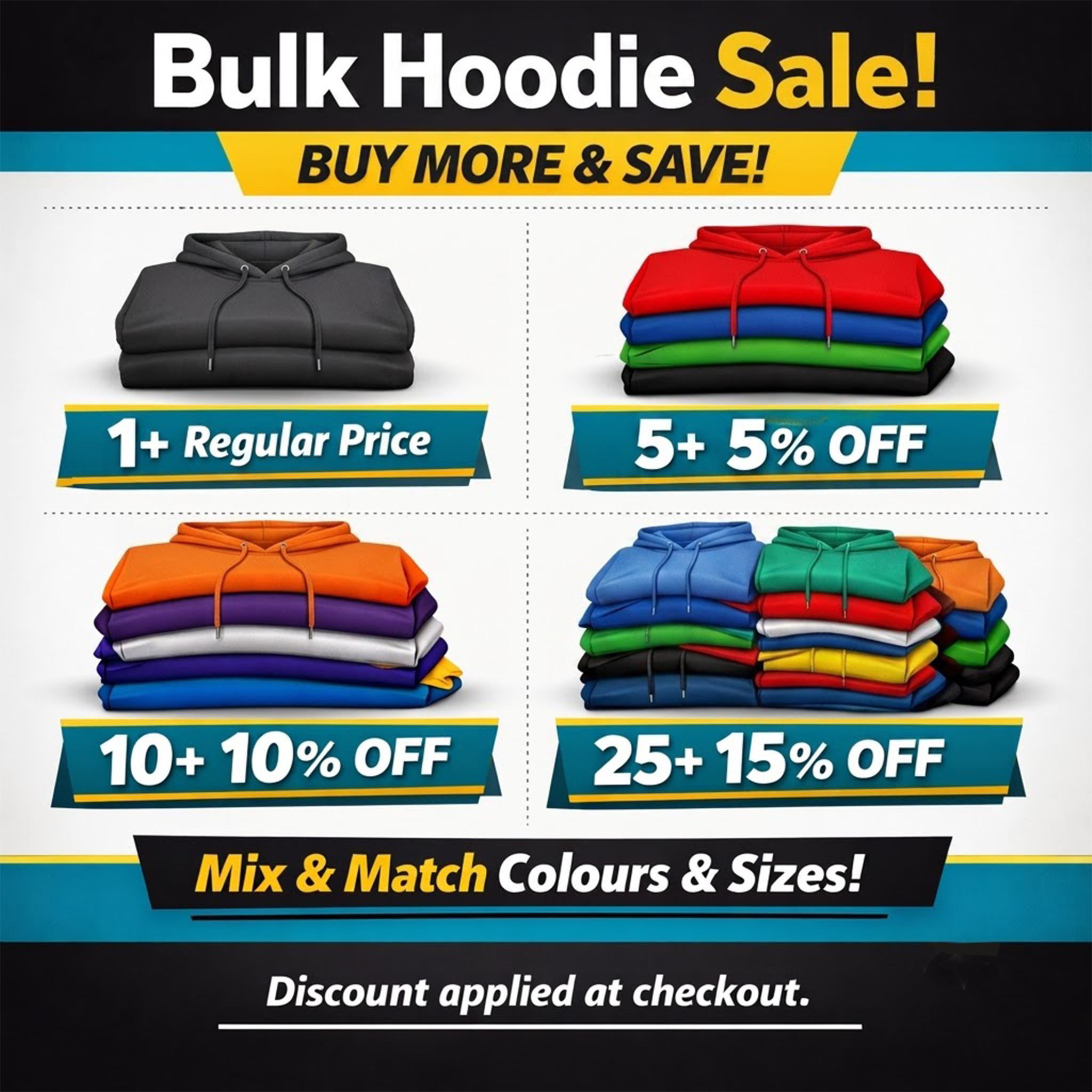 Bulk Mix & Match Packs - Heavy Blend Pullover Hoodie