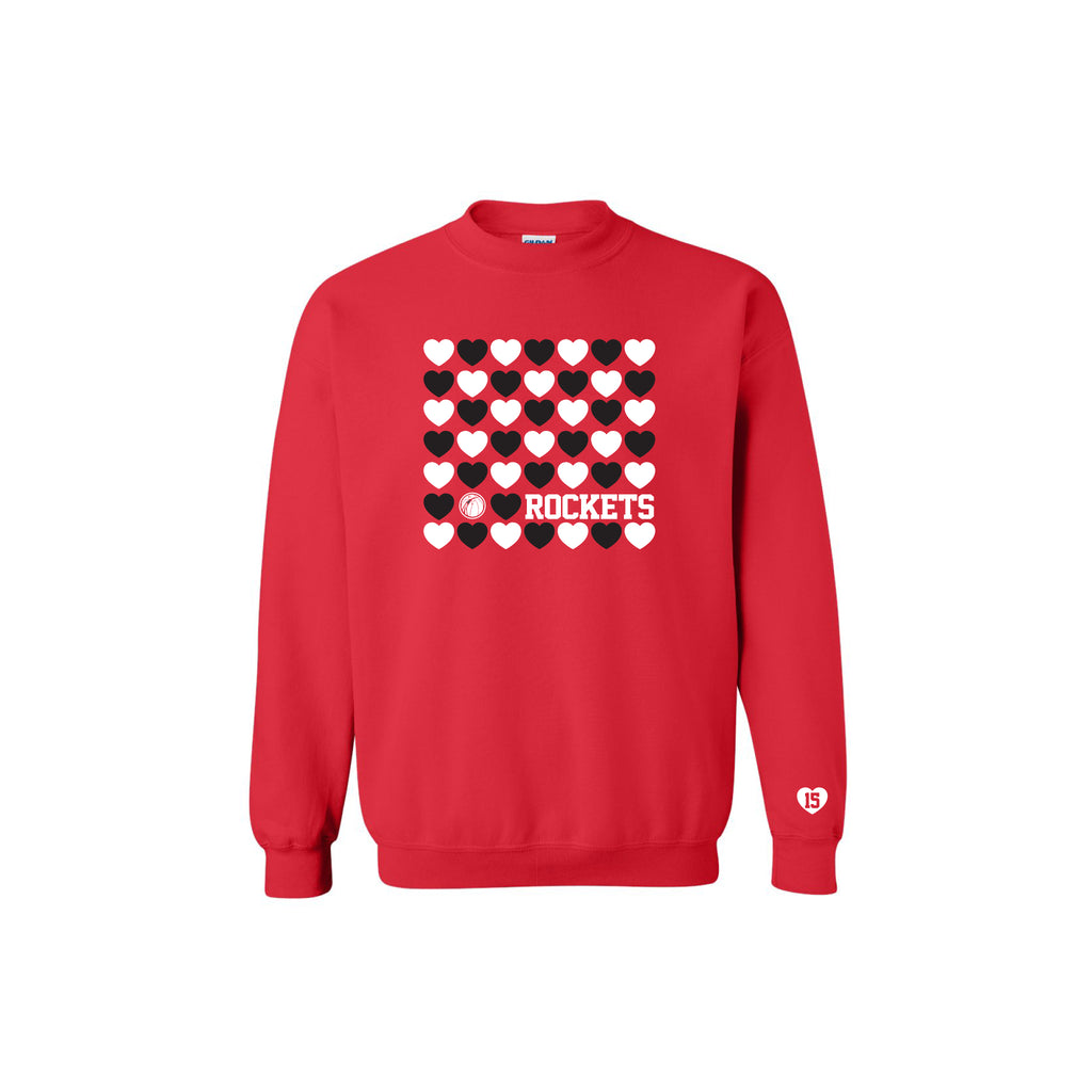 ROCKETS - Crewneck Sweatshirt (🖤❤️🤍)