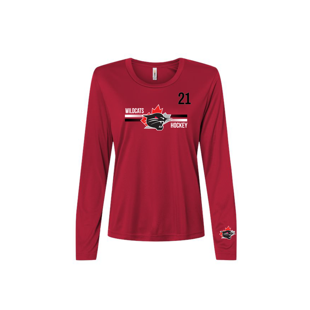 WILDCATS - Long Sleeve Performance Tee (Breakaway)