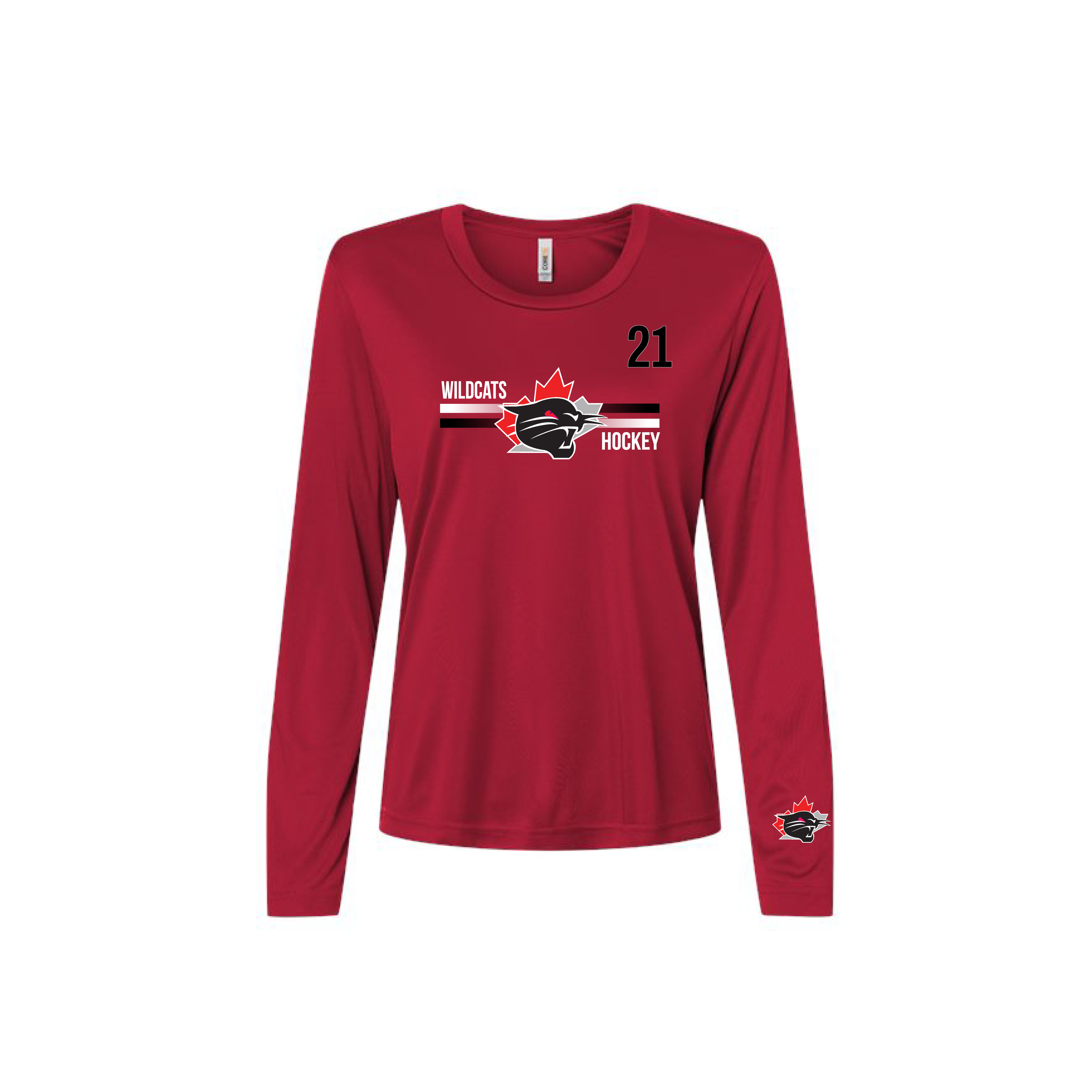 WILDCATS - Long Sleeve Performance Tee (Breakaway)