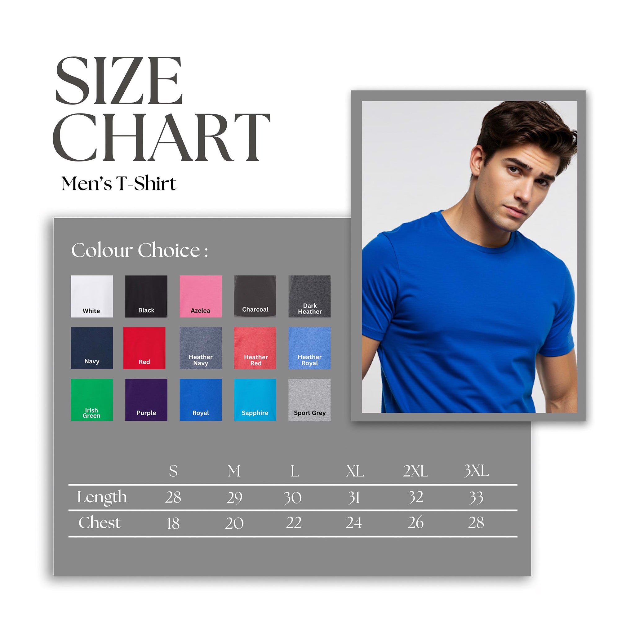 Sizing chart - mens