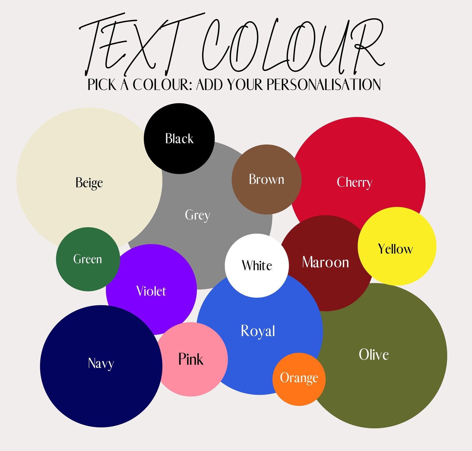 Color swatches with text labels on a white background