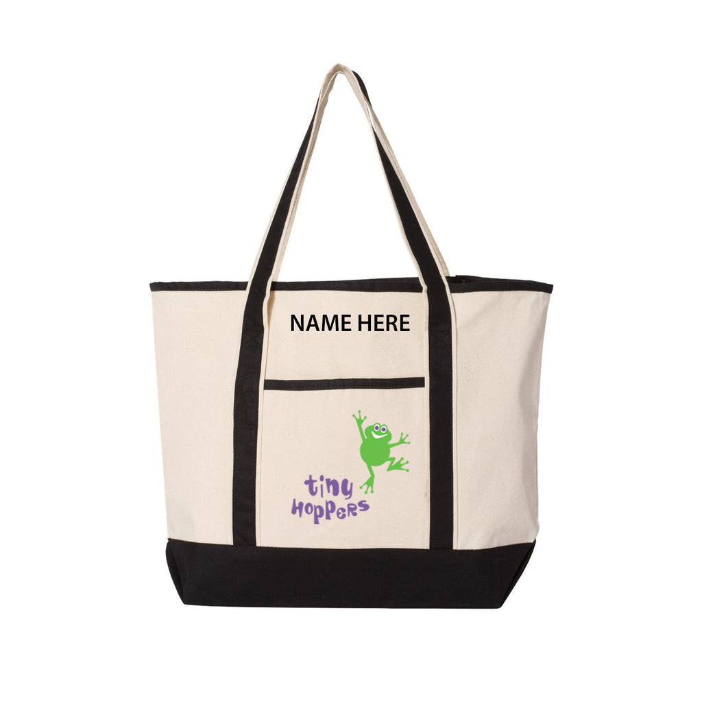 TINY HOPPERS - Large Canvas Tote Bag (37.6L)