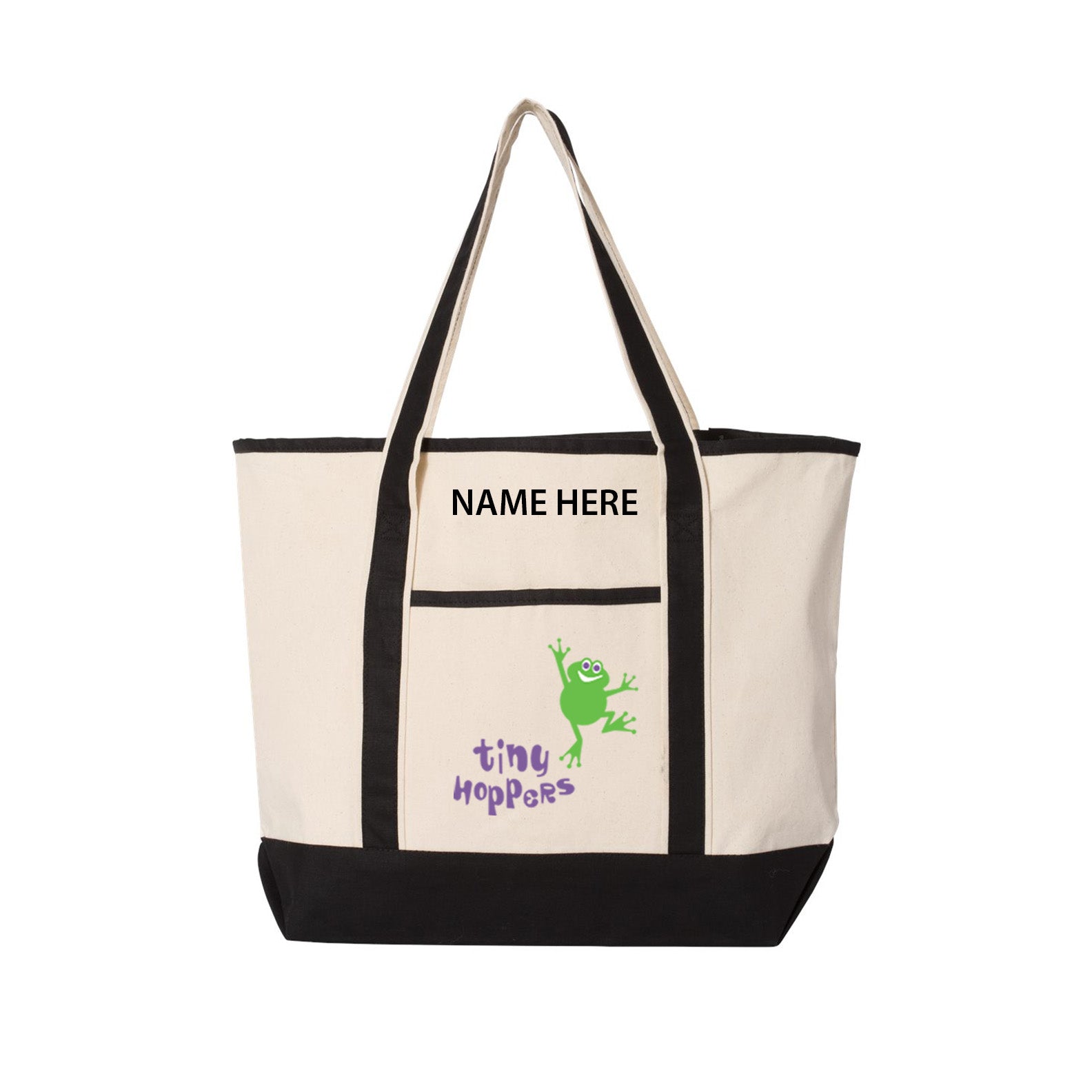 TINY HOPPERS - Large Canvas Tote Bag (37.6L)