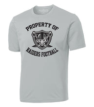 Load image into Gallery viewer, Property of Raiders Football - POLY T-SHIRT
