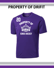 Load image into Gallery viewer, CLEARANCE RSL Kings- Drifit T-Shirt (Property of Logo)

